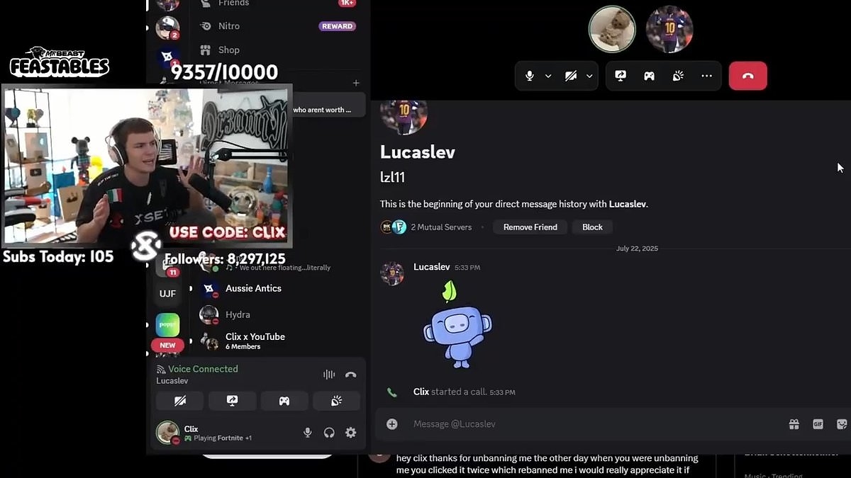 Fortnite streamer forced to BAN 15-year-old fan from his Twitch chat over shock behavior