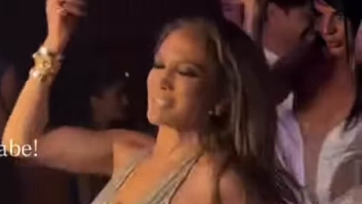 Jennifer Lopez lets loose in a sexy dress as she celebrates first birthday since Ben Affleck divorce