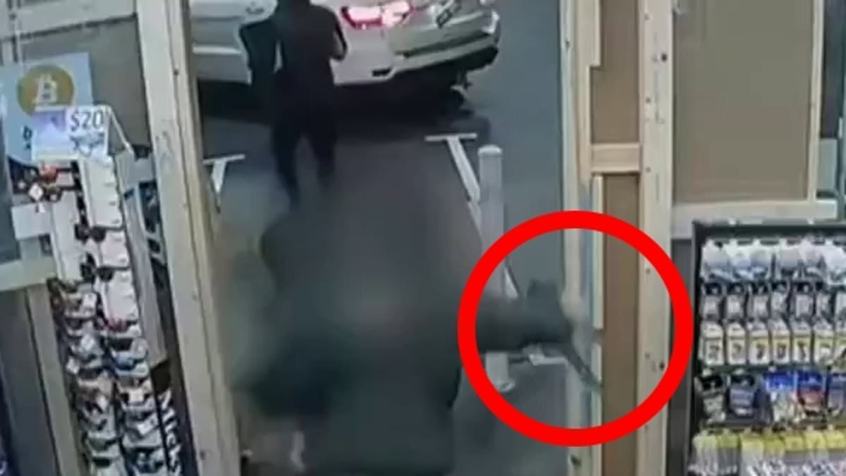 See the heart-stopping moment AFL star's car is used in string of alleged violent robberies that saw man attacked with a machete
