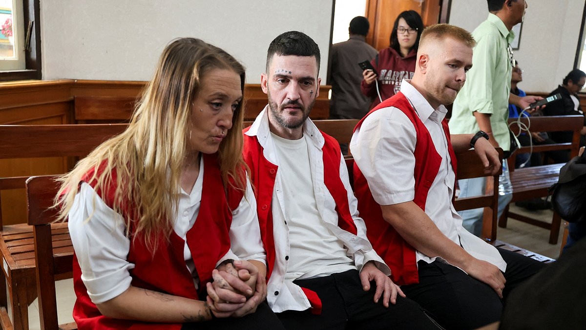 Brits accused of smuggling cocaine in Angel Delight packets are spared the death penalty as Bali court reveals prison sentence
