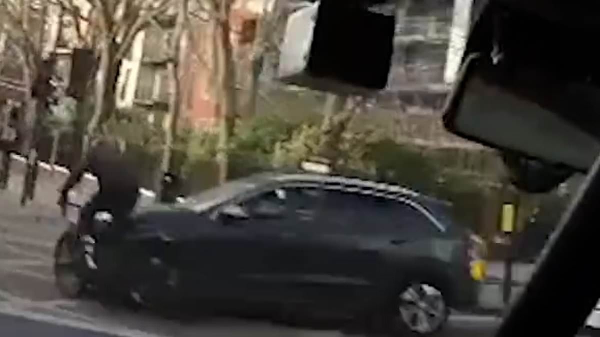 Moment phone snatcher gets dose of instant karma after dramatic chase by armed police