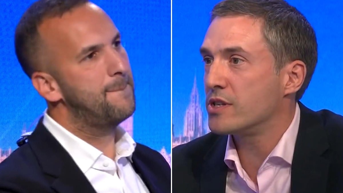 Greens see red: Brutal moment party's leadership hopeful repeatedly refuses to say he 'likes' rival (known as the 'boob whisperer') during radio clash
