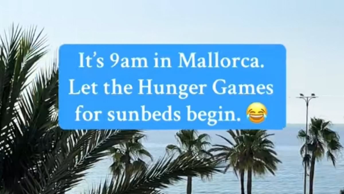Holidaymakers RUN to bag poolside sun beds in scenes 'like something out of The Hunger Games'