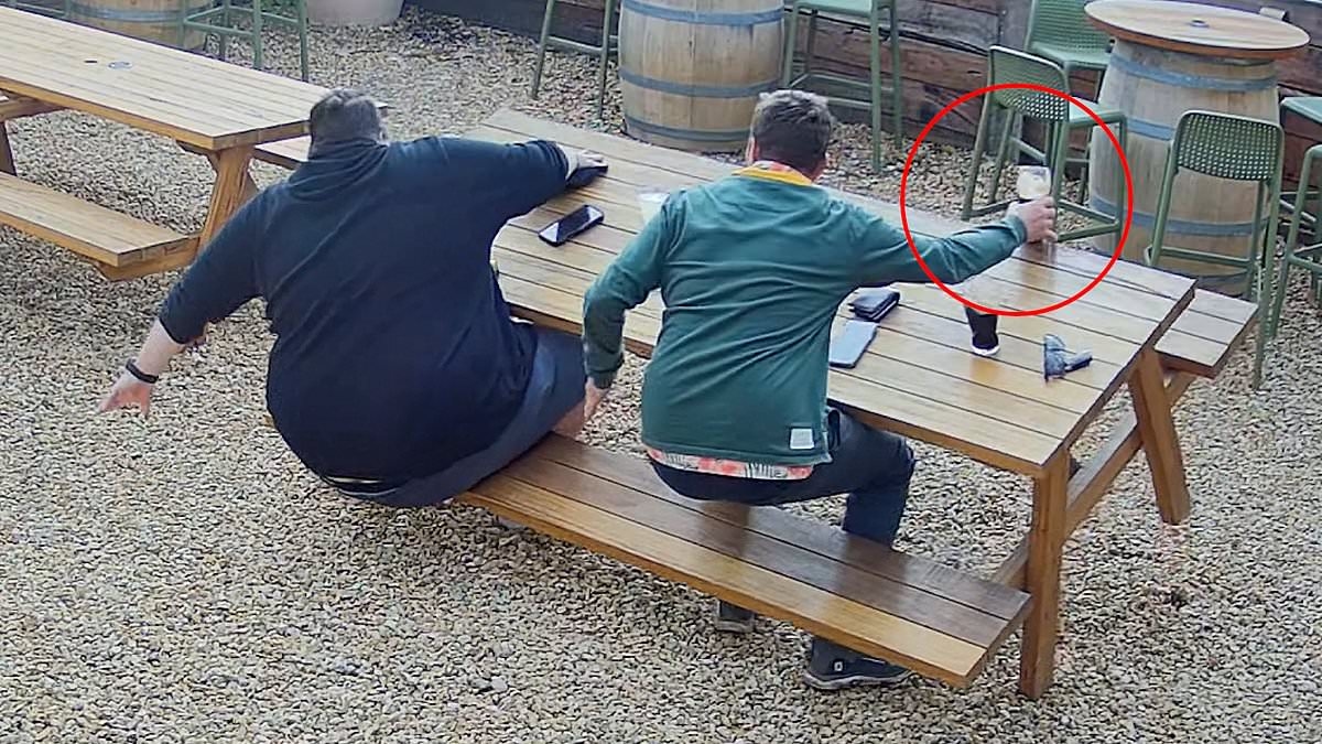 Pub-goer reveals hilarious truth behind viral video of him saving a pint of Guinness after beer garden table flipped over