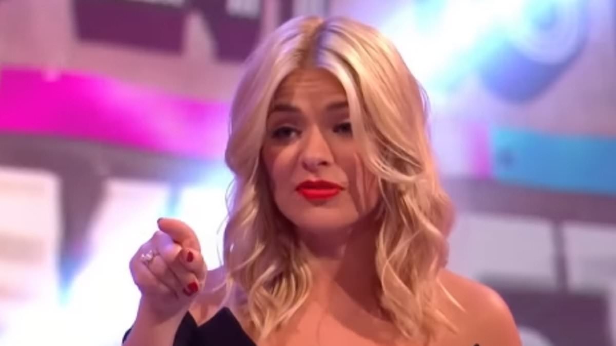 Holly Willoughby gives pal Bradley Walsh a good 'scolding' and puts him in the 'naughty corner' as he larks about on popular British gameshow in hilarious throwback video