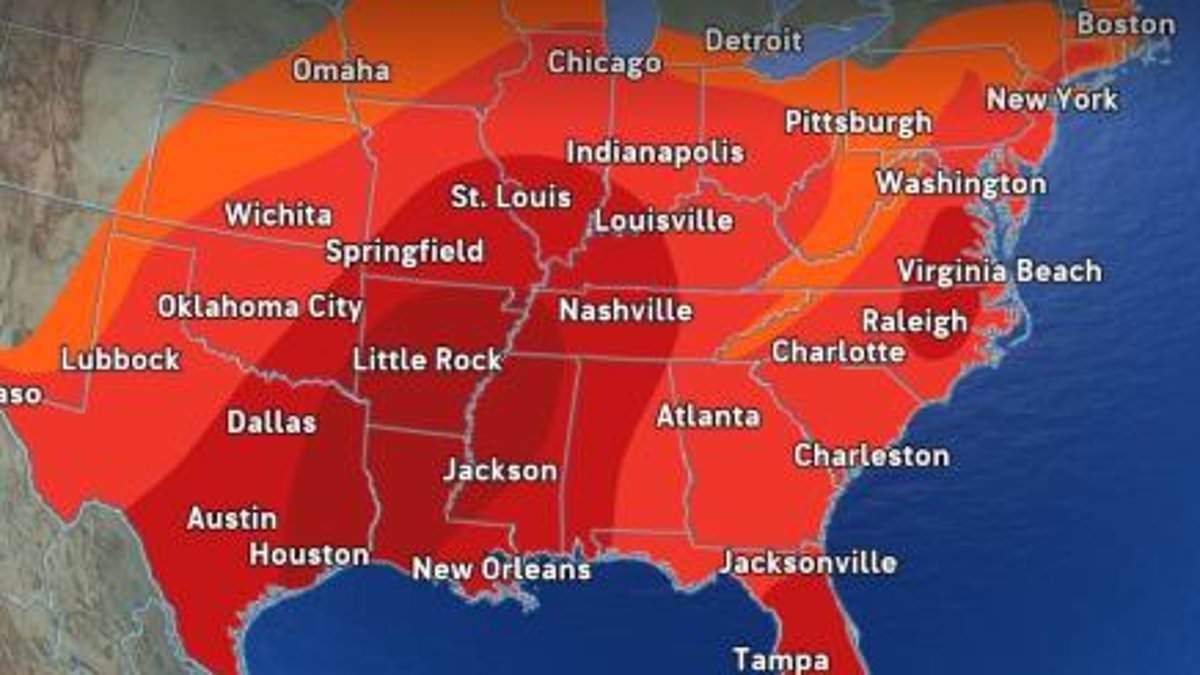 Dire warning issued as 27 US states to feel hotter than the Sahara Desert TODAY