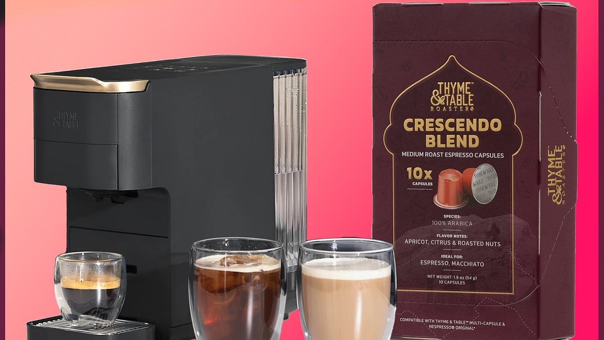Brew Nespresso capsules AND Keurig pods with just one sleek coffee maker - and get 10 cups for under $5