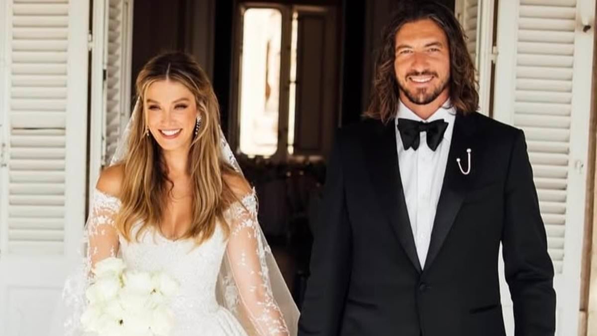 A 14.5kg wedding dress and a venue beloved by Queen Elizabeth II: Inside Delta Goodrem's destination summer wedding to Matthew Copley in Malta