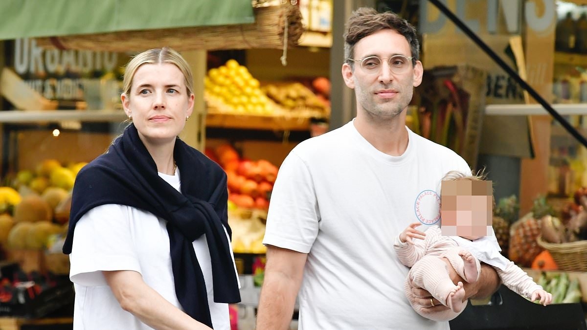 British 'It Girl' Agyness Deyn enjoys a wholesome outing with husband Joel McAndrew and their baby in rare public sighting - as she enjoys quiet life away from the spotlight