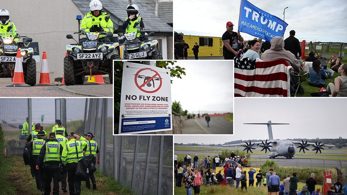 JONATHAN BROCKLEBANK: 6,000 cops, miles of steel and the dog walkers baffled by the most expensive round of golf EVER!