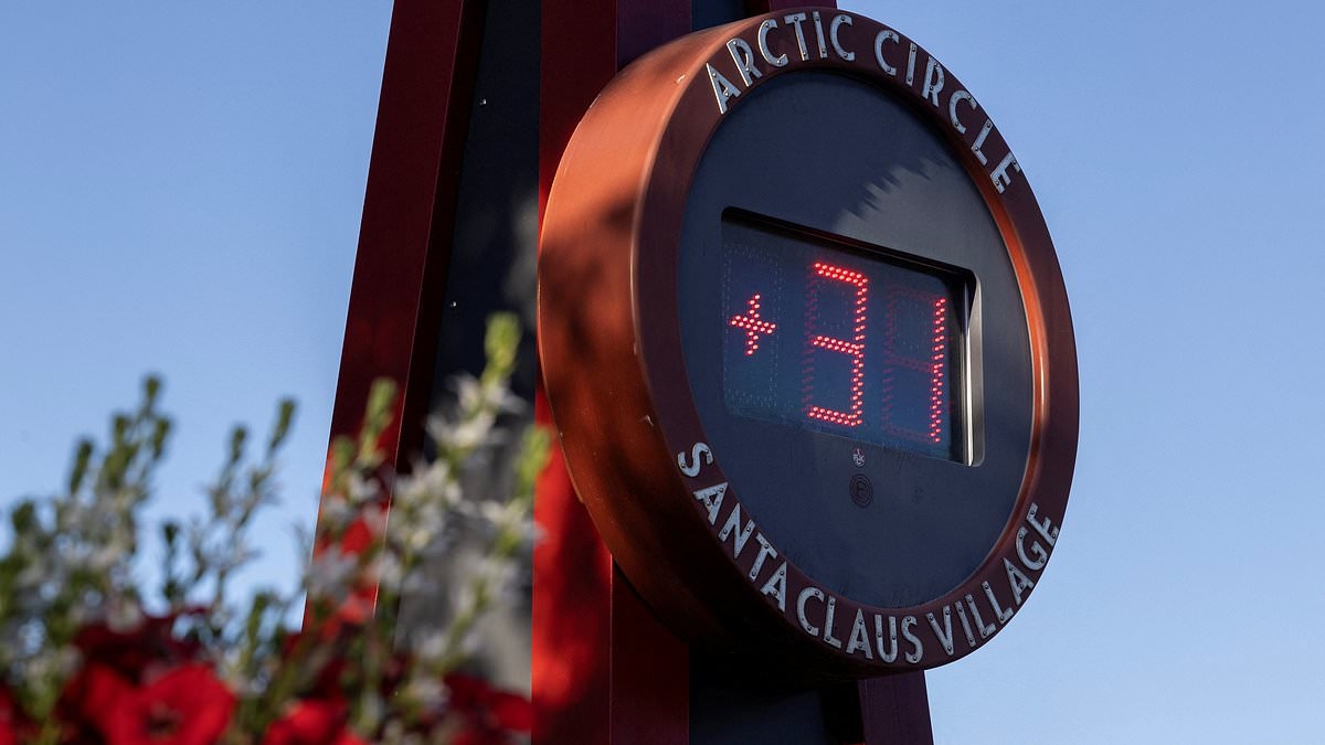 Father Christmas' official Lapland home suffers unseasonal heatwave with 31C temperatures and wildfire fears