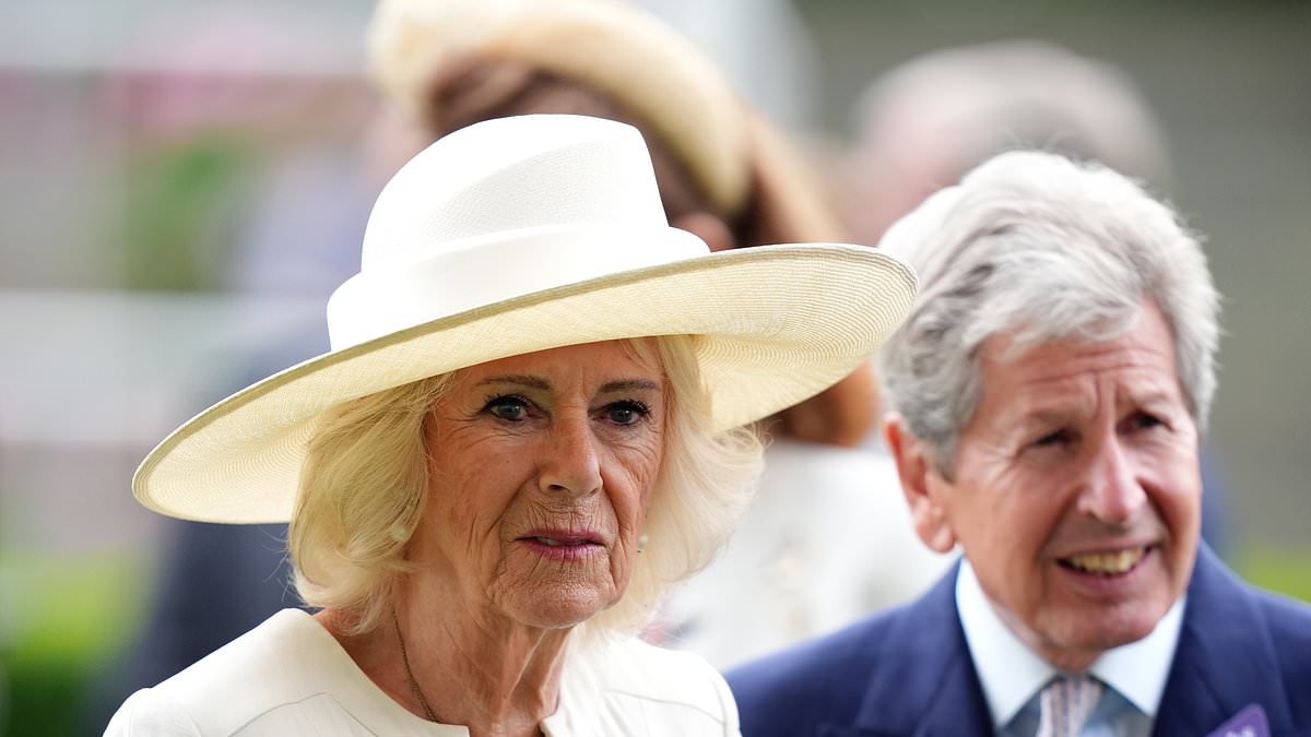 Queen Camilla is elegant in an all-white ensemble as she attends the King George Racing Weekend at Ascot solo