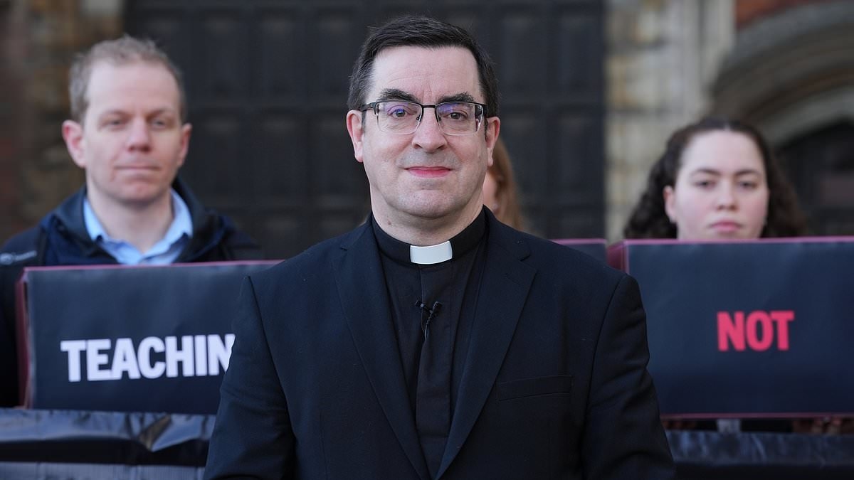 School chaplain the Church of England is trying to cancel again... six years after he said pupils needn't accept LGBT ideology