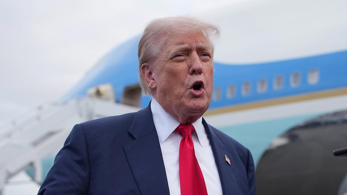 Mood 'is quite tense' after Trump's damning verdict on illegal immigration as anti-migrant sentiment sweeps across tinderbox Britain - while US President battles Jeffrey Epstein storm back home