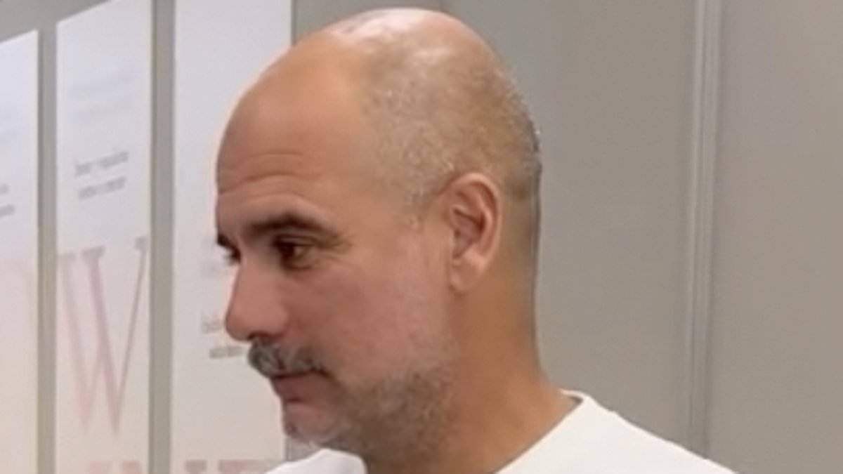 Pep Guardiola compared by fans to Ted Lasso as Man City boss debuts surprise new look ahead of pre-season return