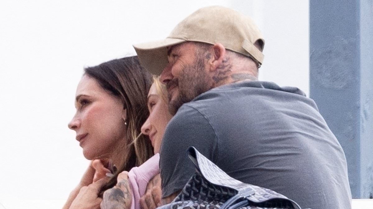 David and Victoria Beckham narrowly avoid awkward run-in with estranged son Brooklyn and wife Nicole Peltz in sun-soaked St Tropez - following Elton John's 'attempts to end ongoing feud'