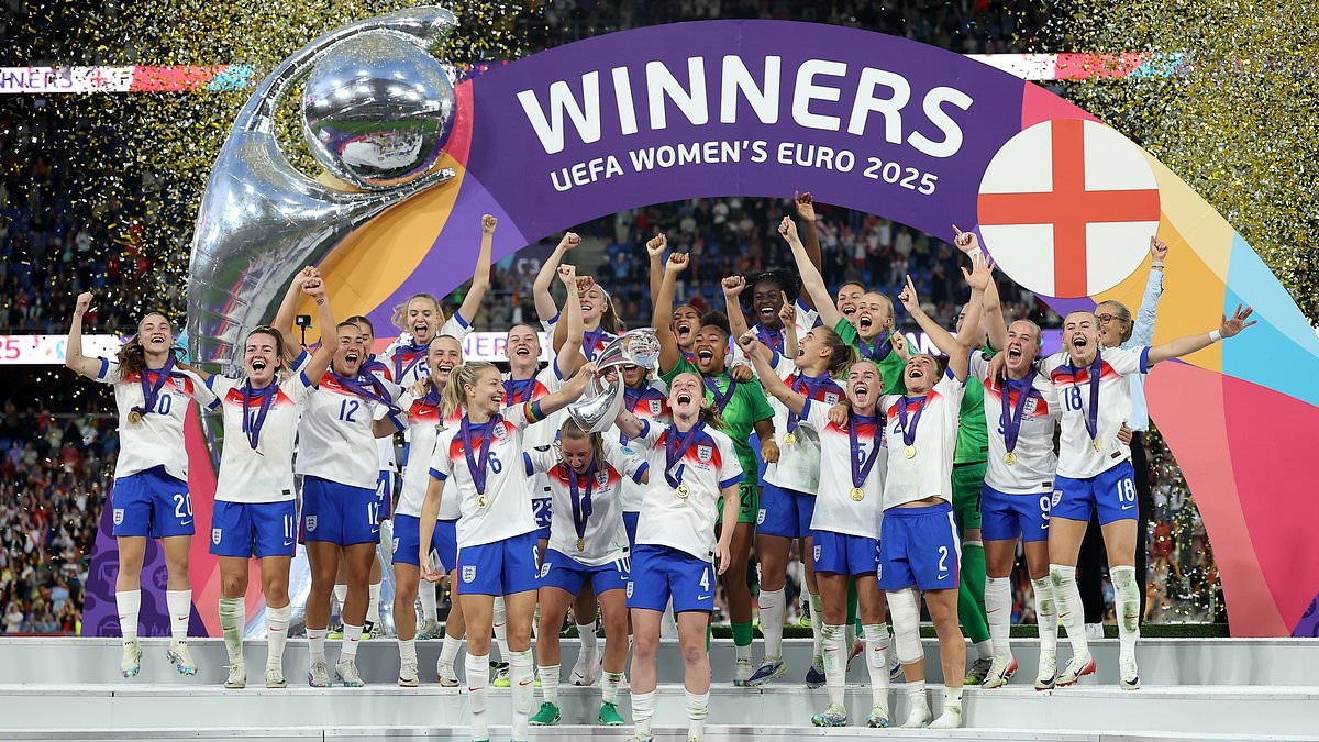 Victorious Lionesses to make low-key return to UK after supporters are told to stay away... as England's Euro 2025 champions prepare for trip to Downing Street after partying until 4am