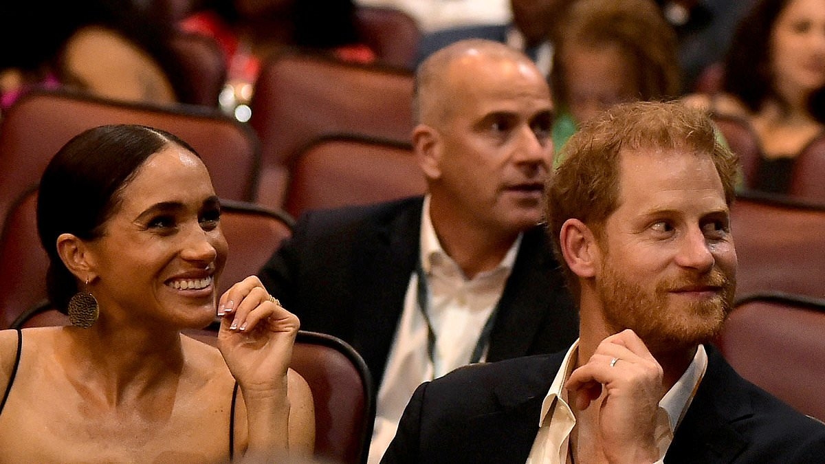 Body language expert reveals Harry and Meghan's awkward moment at film premiere when they 'acted like A-List celebrities'