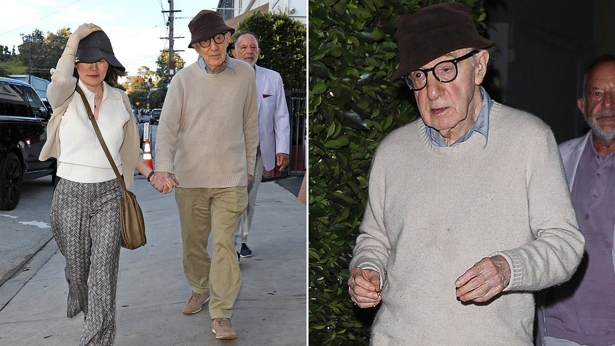 Woody Allen, 89, still holding hands with his much-younger wife Soon-Yi, 54, after 27 years of marriage in rare sighting