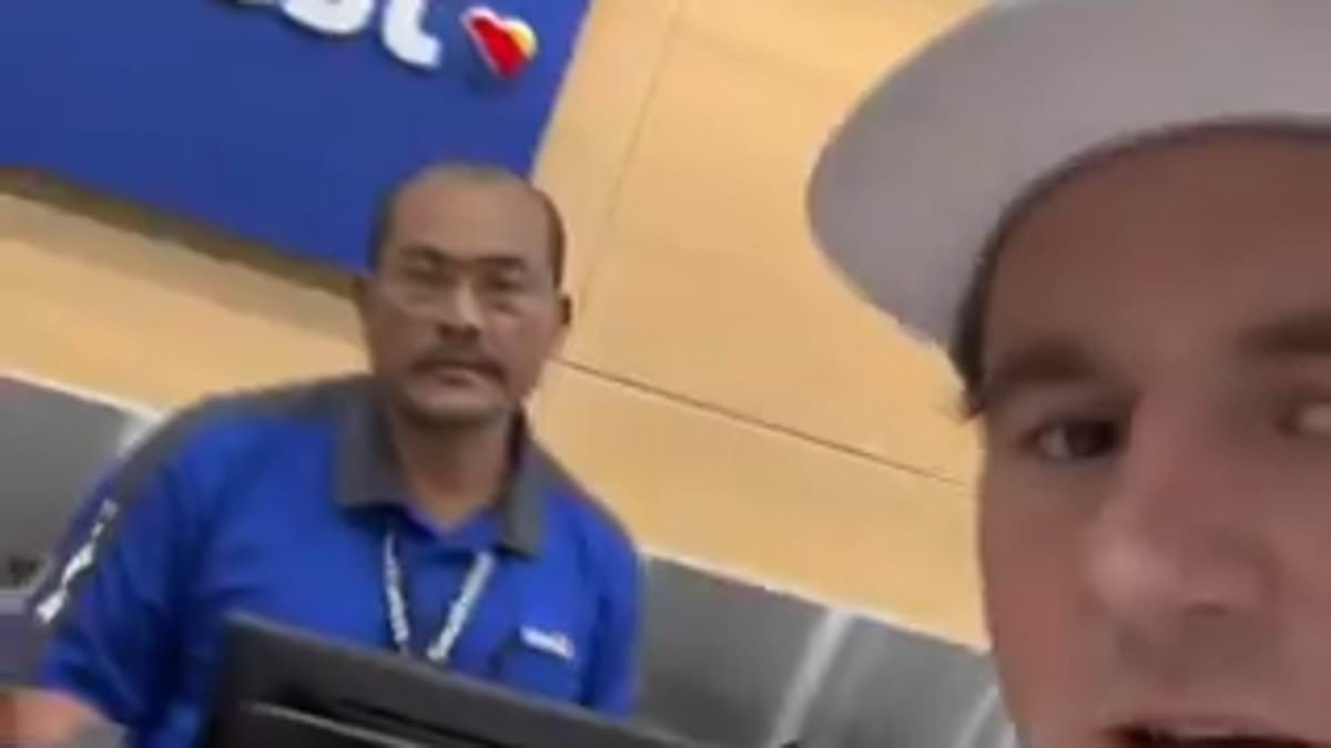 Conservative TV star films tense encounter with Southwest worker after his flight was canceled