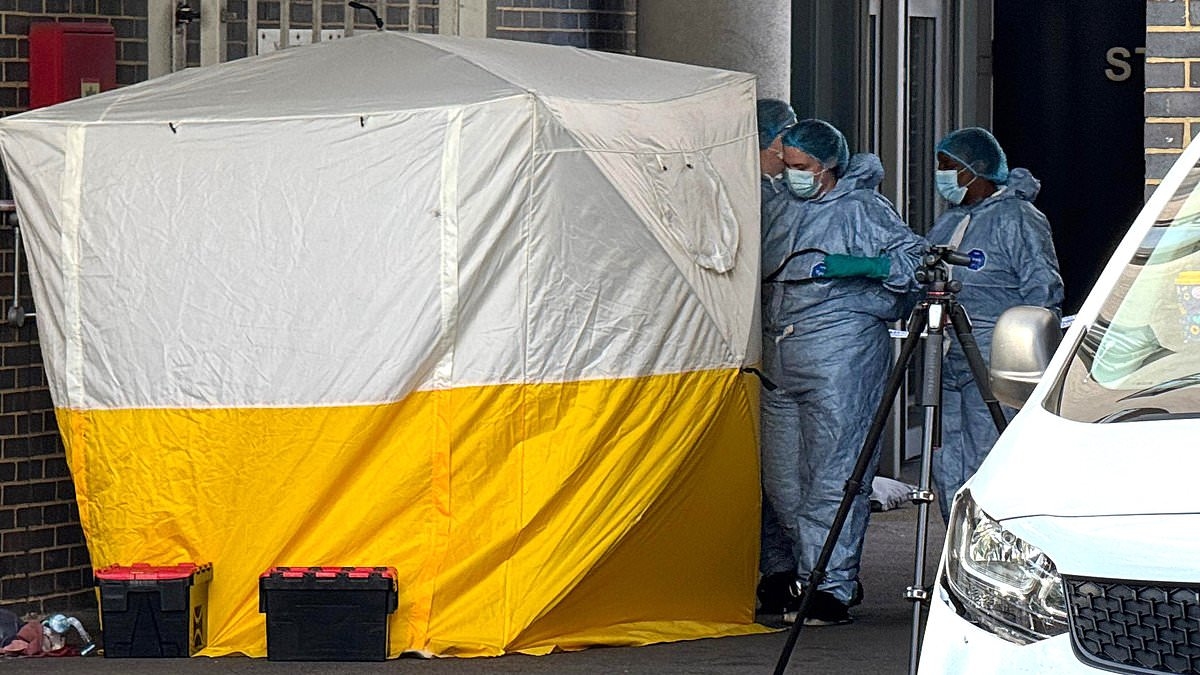Two men, 58 and 27, die in quadruple stabbing horror at London business, with a third man fighting for his life in hospital