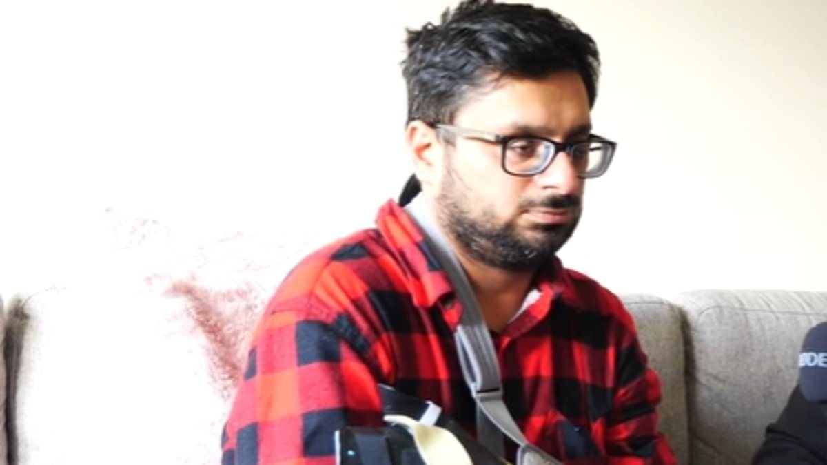 Shopping centre machete attack victim relives the harrowing moment his arm was allegedly almost HACKED off in unprovoked eshay ambush: 'Don't know how I'll survive'