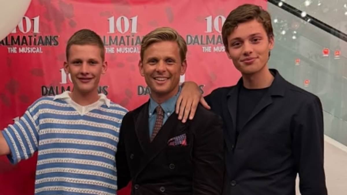 Jeff Brazier patches up feud with his sons Bobby and Freddy as he gushes over their 'special' evening after family reunited at 101 Dalmatians: The Musical to watch TV presenter's debut