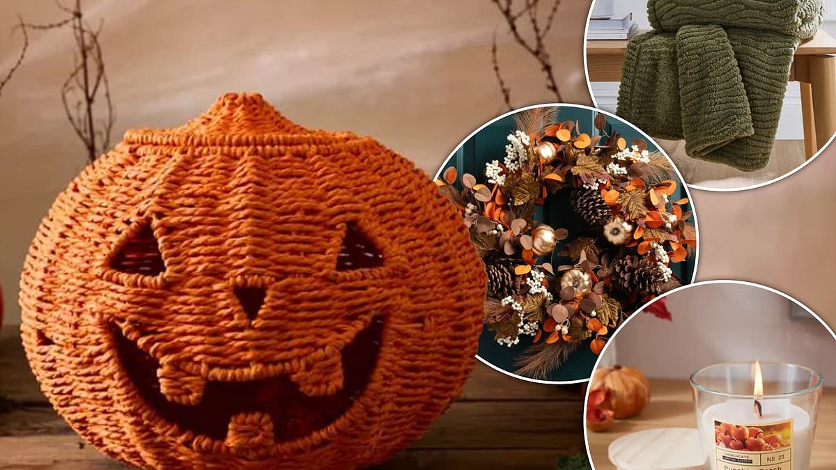 Ready for pumpkin season? Here's 10 cosy autumnal decor picks from Dunelm to get you in the mood