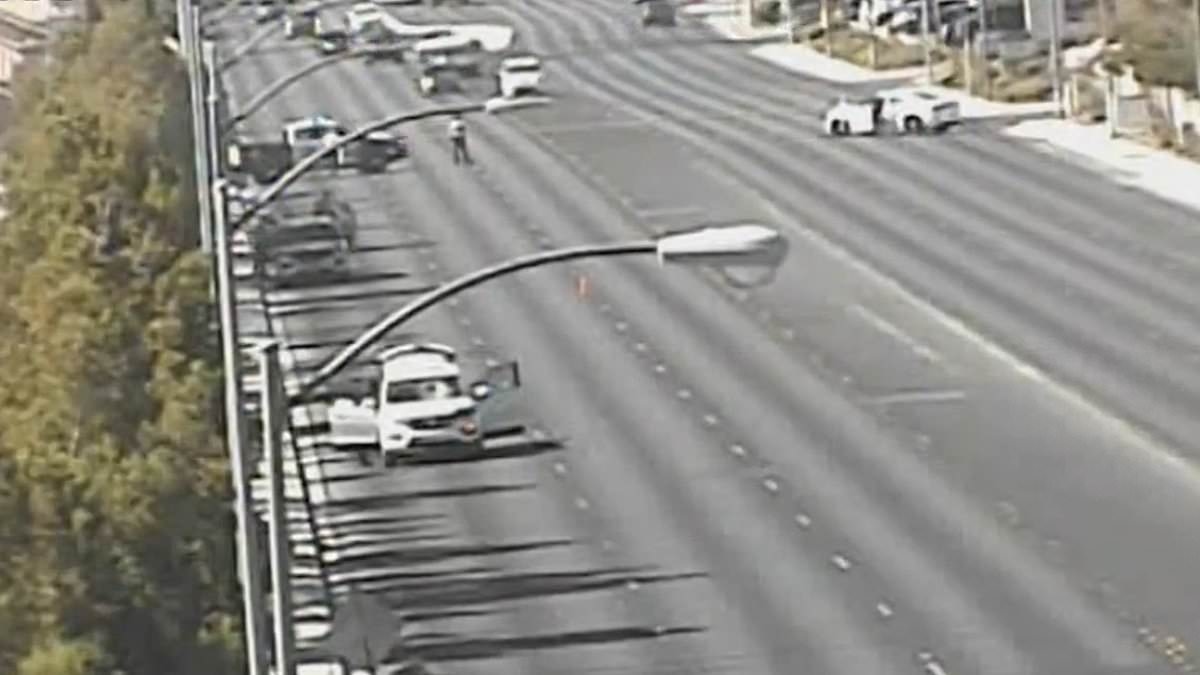 Boy, 6, critically injured after huge piece of ASPHALT flew through car windshield and struck him