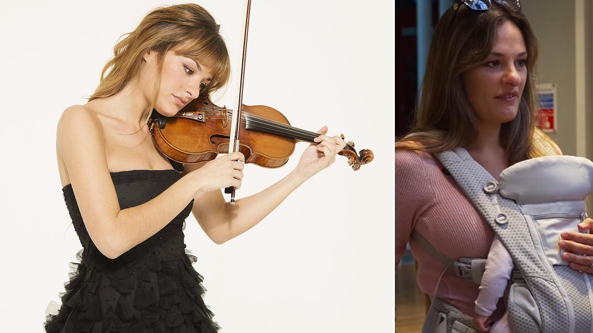 Nicola says baby hated the violin...until she played her Baby Shark!
