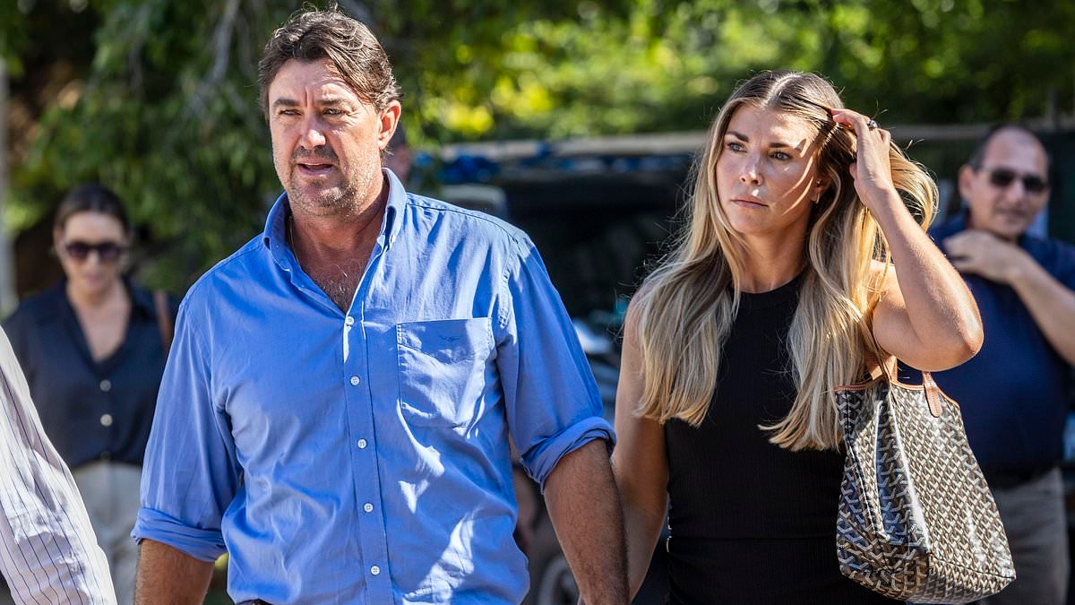 The VERY glamorous wives and girlfriends supporting their men at the celebrity trial of Outback Wrangler star Matt Wright - as he is finally set to face court over the tragic death of his Netflix co-star collecting croc eggs