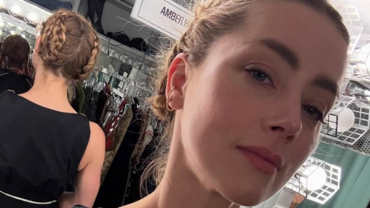 Amber Heard is showered with support from fans ahead of final performance in Spirit Of The People - after actress returned to acting following disastrous Johnny Depp trial