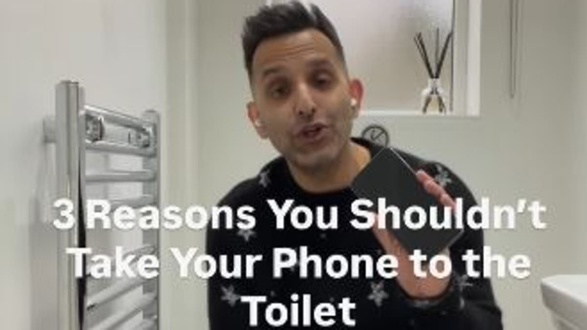 Doctor reveals horrifying reason why you should NEVER use your phone on the toilet - and the surprising implications the 'dirty' habit could have for your health