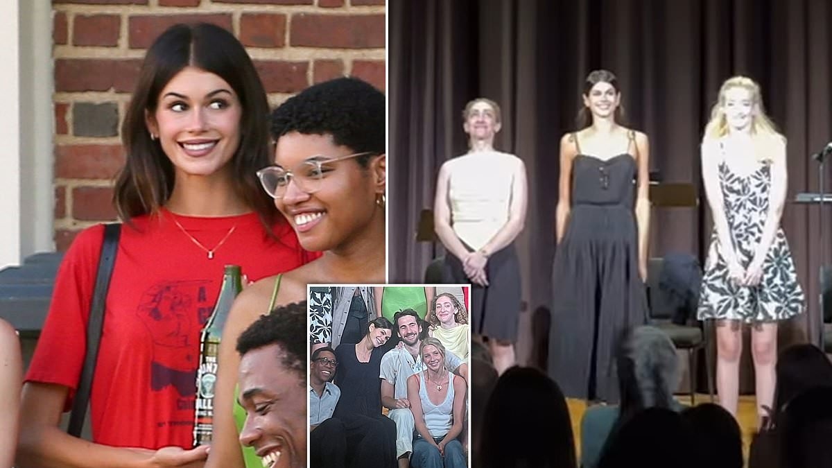 Kaia Gerber takes a bow after acting in play reading series at Williamstown Theater Festival in MA