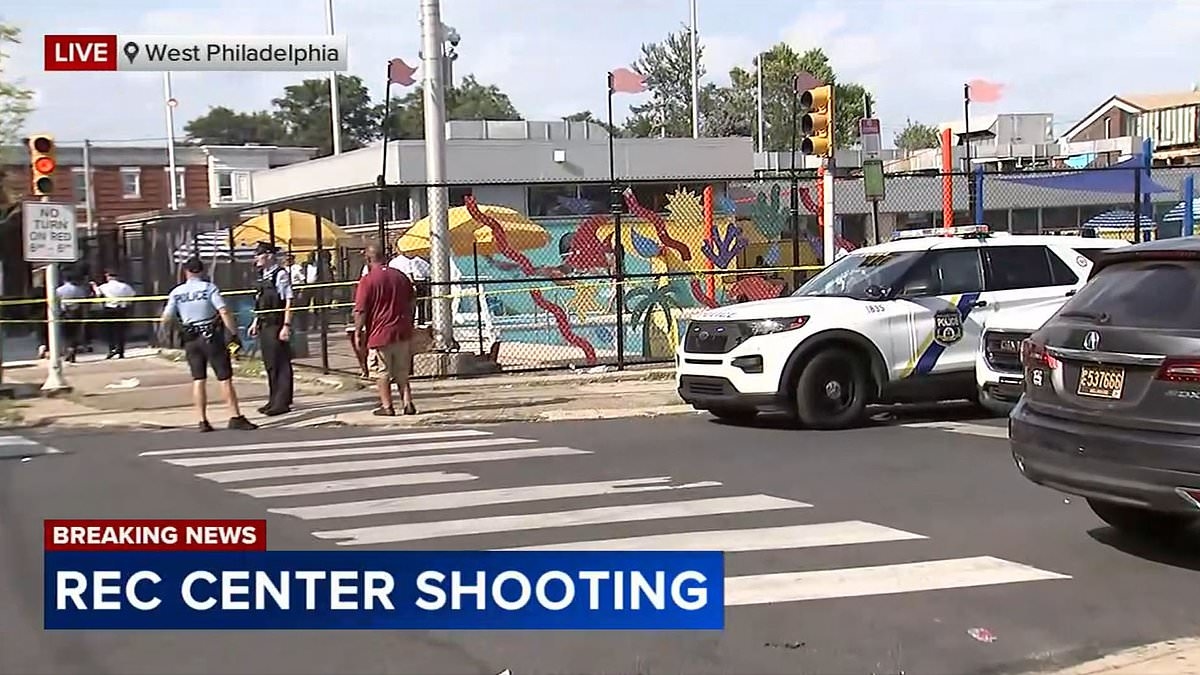 Two children, 10 and 11, are among four shot after gunman opened fire at recreation center in Philadelphia