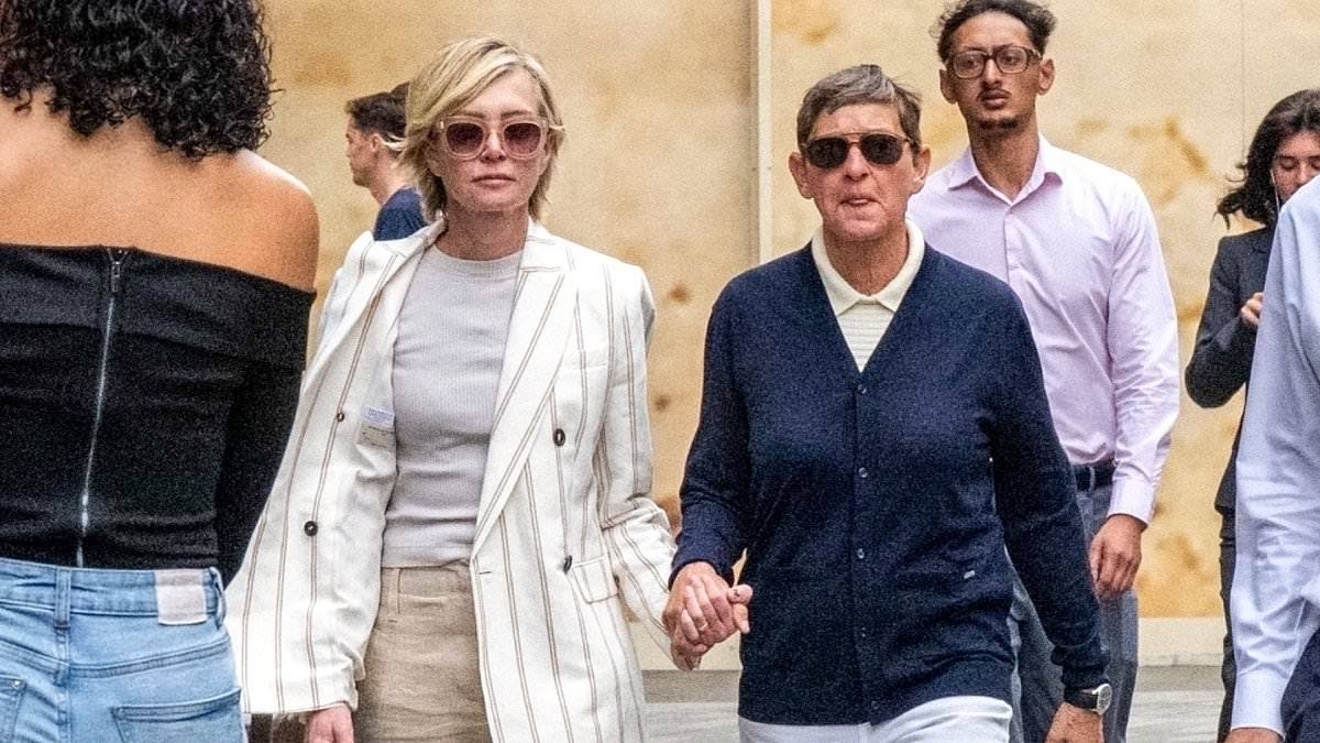 Ellen DeGeneres resurfaces with wife Portia de Rossi after comedian made disturbing bullying accusation