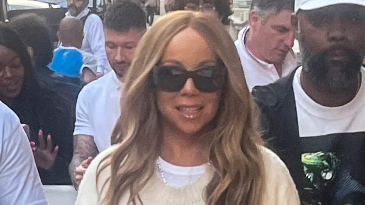 Mariah Carey turns heads in Dior sweater as she gears up to headline Pride event