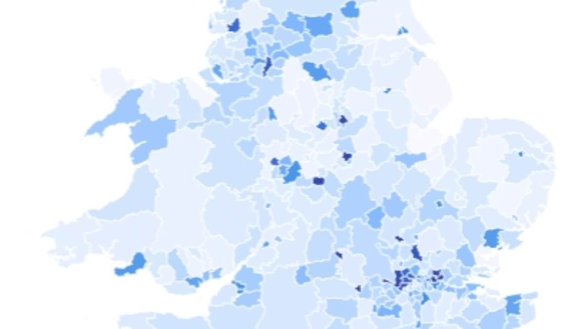 Britain's new immigration hotspots mapped: Up to one in 20 residents in some boroughs are migrants who came here last year - so what is the figure in YOUR area?