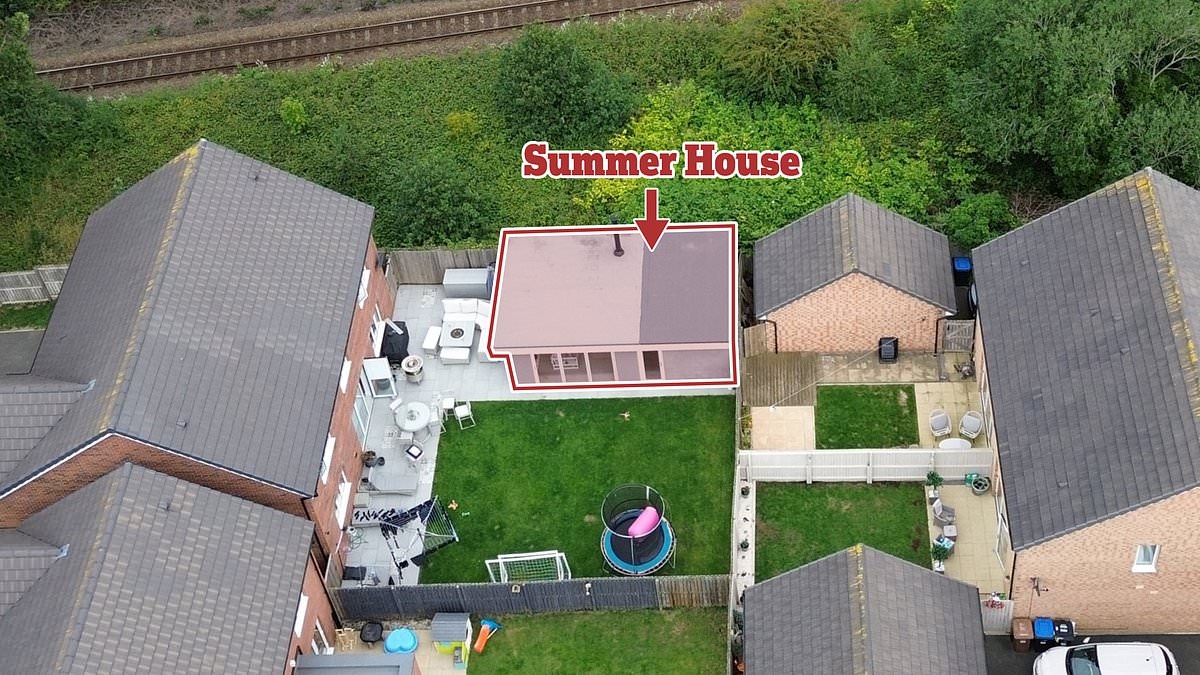 Man at war with neighbours over 'oppressive' private drinking den in his garden 'just 20cm from their fence'