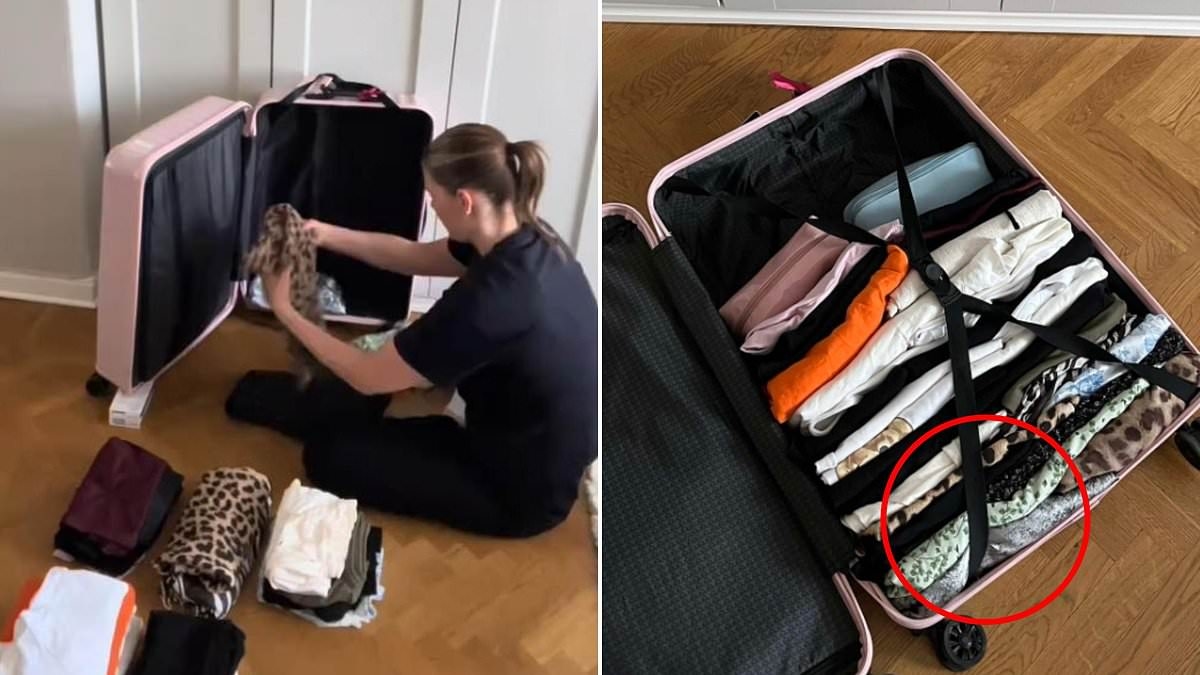 Traveller shows off genius suitcase packing method ahead of two-week holiday: 'How did I NEVER think of this?'