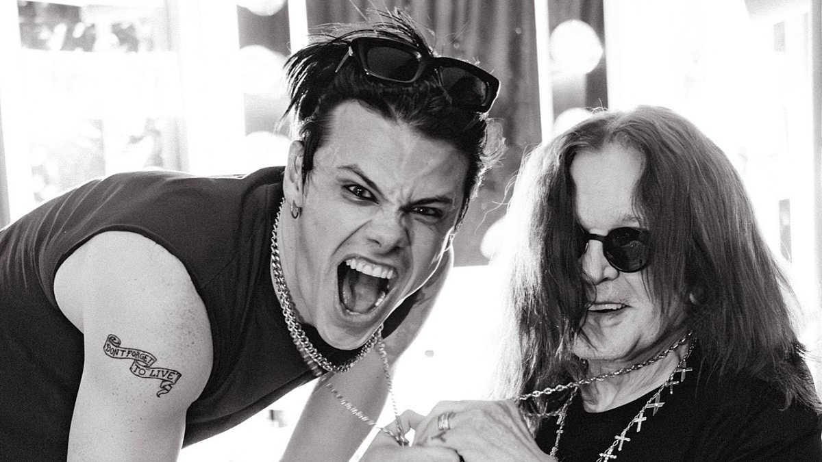Ozzy Osbourne's protegee Yungblud shares picture of gift rocker gave him before he died after he gave a reading at his star-studded funeral at Buckinghamshire mansion