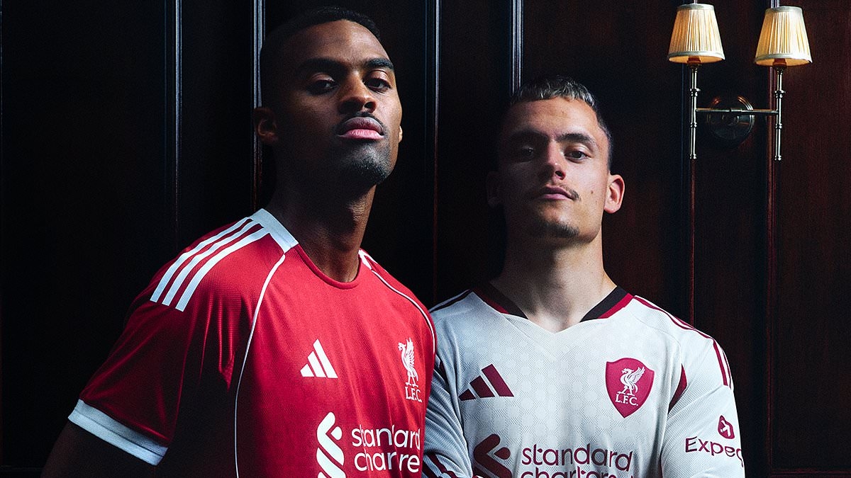 Virgil van Dijk and Mohamed Salah star as Liverpool launch new home and away kits - as Premier League champions begin £60million-a-year adidas deal