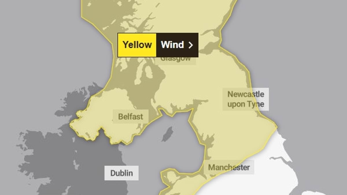 Storm Floris to batter the UK: Met Office warns latest named storm will bring 85mph winds