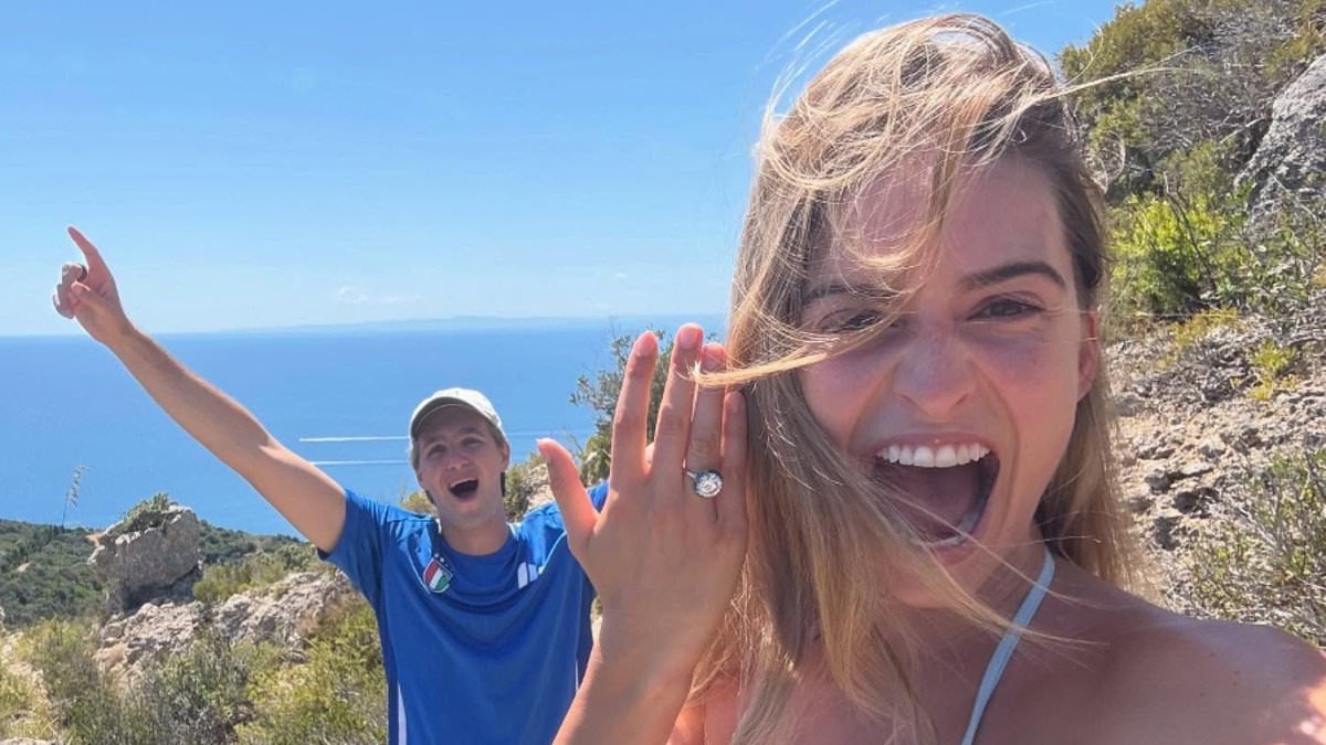 Diane von Furstenberg's granddaughter Talita reveals she's engaged to marry her Italian banker boyfriend after six years of dating
