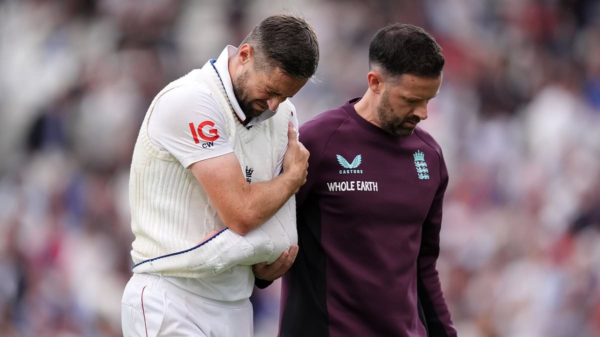 Chris Woakes RULED OUT of the Ashes in major blow to England after dislocating his shoulder in fifth Test against India
