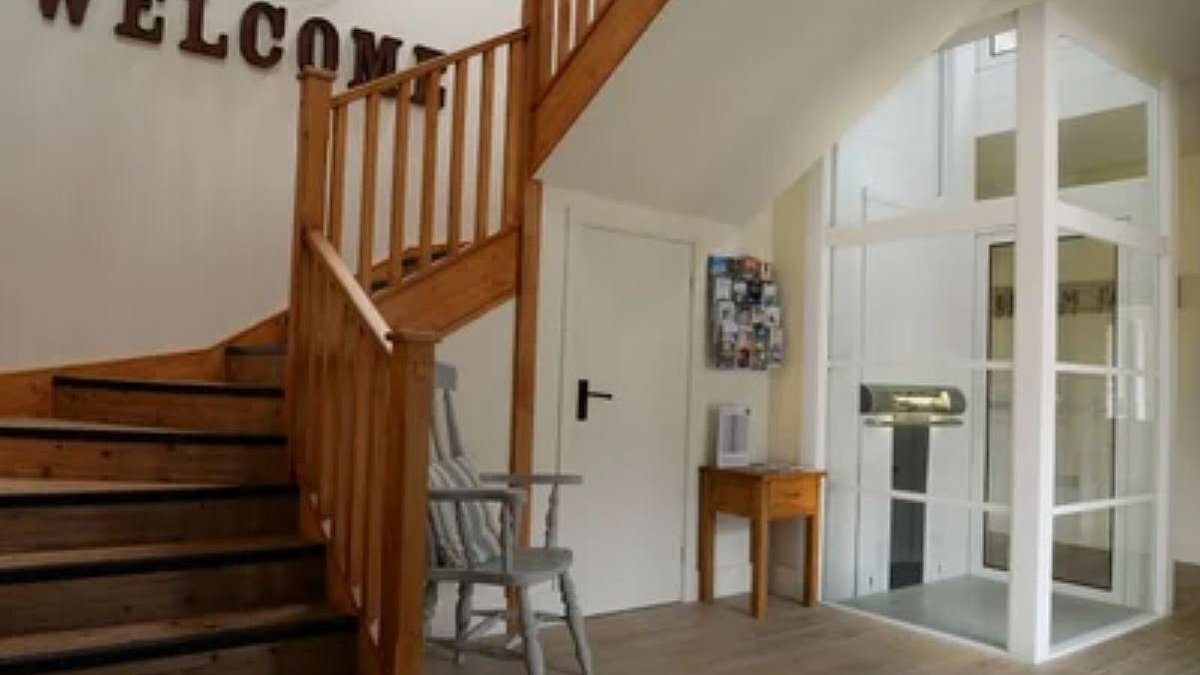 Care worker, 61, died when she was pinned against wall while using platform lift and could not reach button to stop it