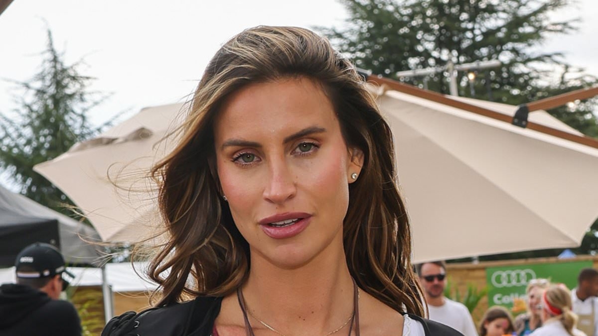Ferne McCann puts on a leggy display in a stylish white mini dress as she steps out at Wilderness Festival 2025