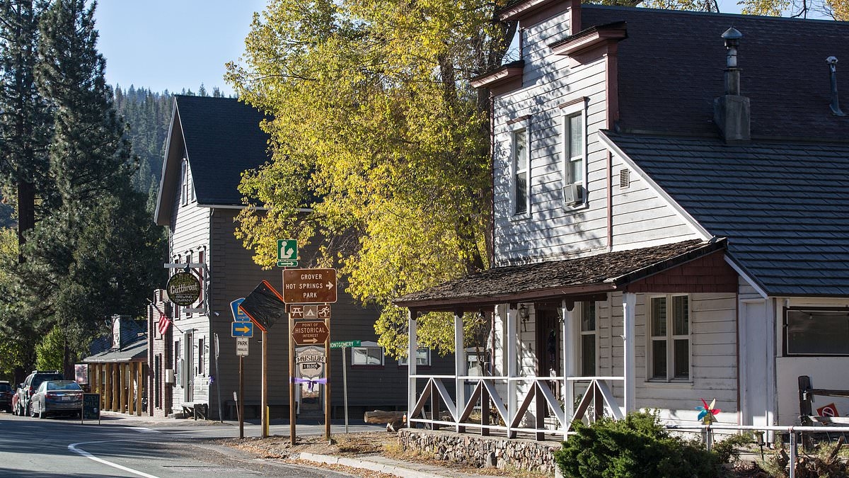 California's most remote town gets cut off from rest of state by snow each winter - but has well-stocked library and general store