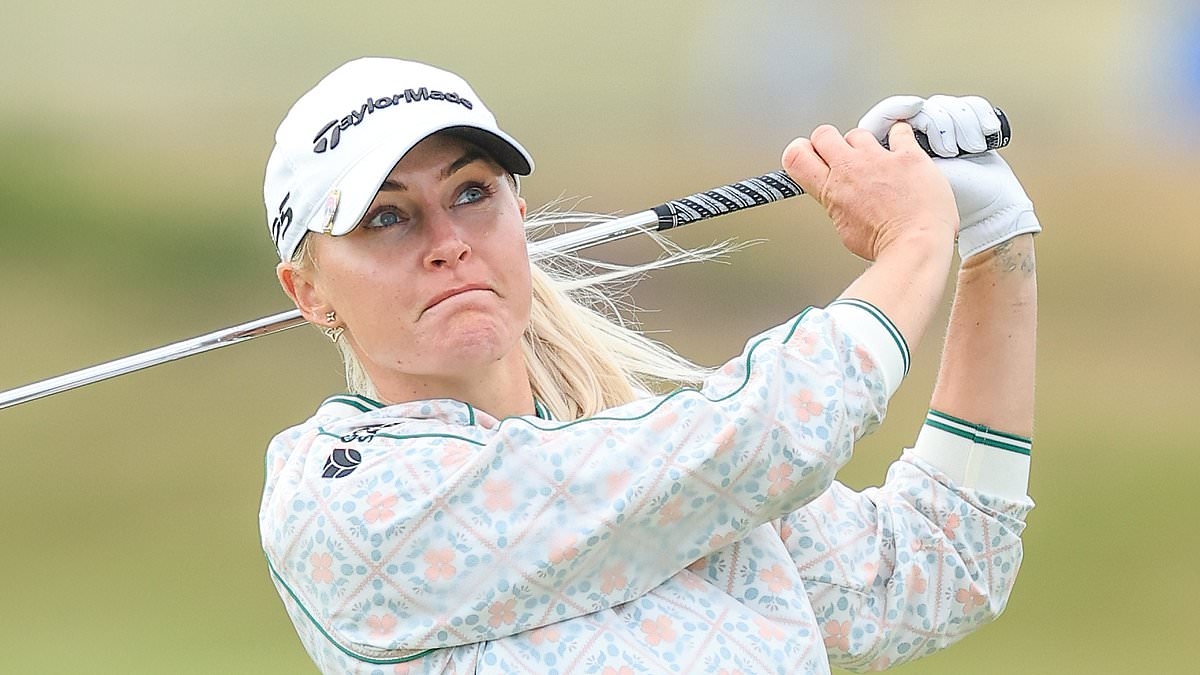 Scary moment golf star Charley Hull comes within inches of disaster after errant shot nearly strikes rival