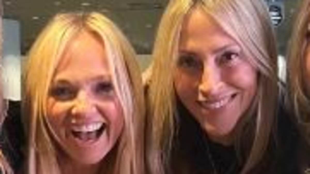 Liam Gallagher's ex-wife Nicole Appleton supports the singer as she watches Oasis perform at Wembley with Emma Bunton on girls' night out